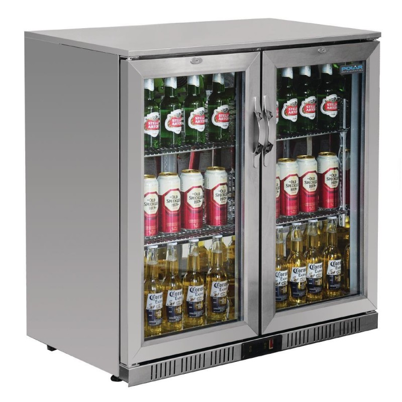 Arrière-bar deux portes pivotantes Polar Série G inox 208L GL008 Polar Arrière-bar deux portes pivotantes Polar Série G inox 208L GL008 Polar