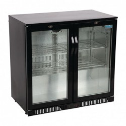 Arrière-bar deux portes pivotantes Polar Série G noir 198L GL012 Polar