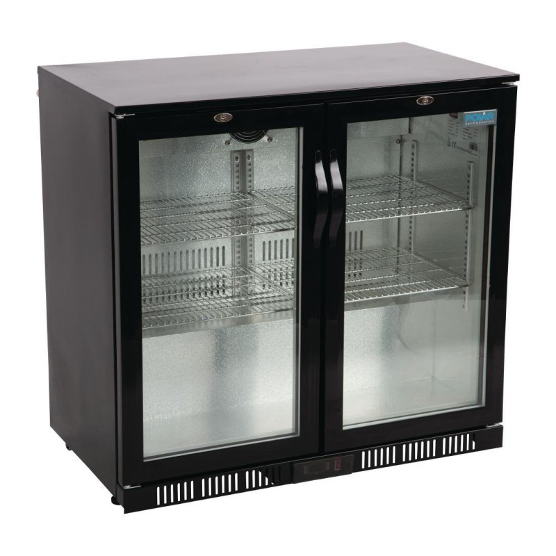 Arrière-bar deux portes pivotantes Polar Série G noir 198L GL012 Polar Arrière-bar deux portes pivotantes Polar Série G noir 198L GL012 Polar