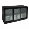 Arrière-bar trois portes coulissantes Polar Série G noir 320L GL013 Polar