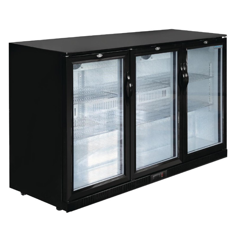Arrière-bar trois portes pivotantes Polar Série G noir 320L GL014 Polar Arrière-bar trois portes pivotantes Polar Série G noir 320L GL014 Polar