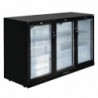 Arrière-bar trois portes pivotantes Polar Série G noir 320L GL014 Polar