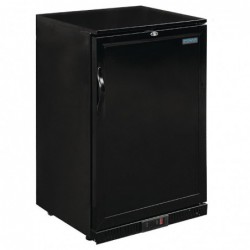 Arrière-bar une porte pleine noir Polar Série G 900mm 138L GL015 Polar