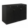 Arrière-bar trois portes pleines pivotantes Polar Séie G 900mm 330L GL017 Polar