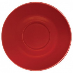 Soucoupe pour tasses 228ml et 340ml Olympia rouge (Lot de 12) GL047 Olympia Cafe
