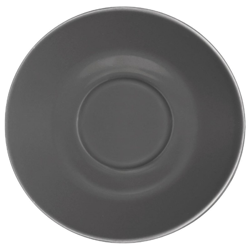 Soucoupe pour tasses 228ml et 340ml Olympia grise (Lot de 12) GL049 Olympia Cafe Soucoupe pour tasses 228ml et 340ml Olympia grise (Lot de 12) GL049 Olympia Cafe