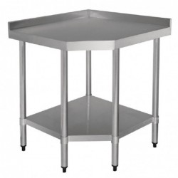 Table d'angle inox Vogue 700mm GL278 Vogue