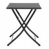 Table carrée pliante en rotin PE Bolero 600mm GL302 Bolero