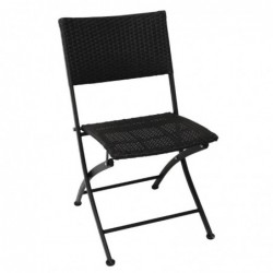 Chaises pliantes en rotin PE Bolero (Lot de 2) GL303 Bolero