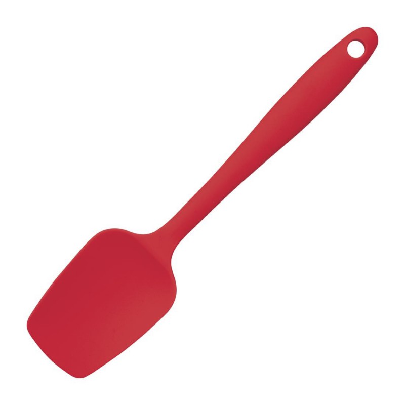Mini spatule et cuillère rouge en silicone 200mm GL354 Vogue Mini spatule et cuillère rouge en silicone 200mm GL354 Vogue