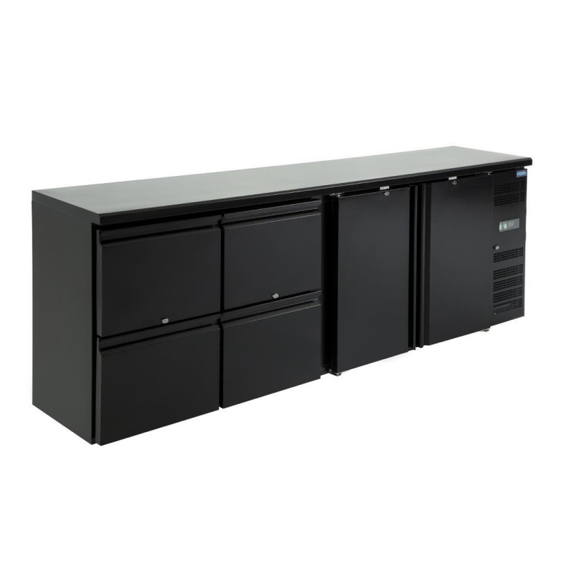 Arrière-bar Polar Série U 2 portes et 4 tiroirs GL456 Polar Arrière-bar Polar Série U 2 portes et 4 tiroirs GL456 Polar