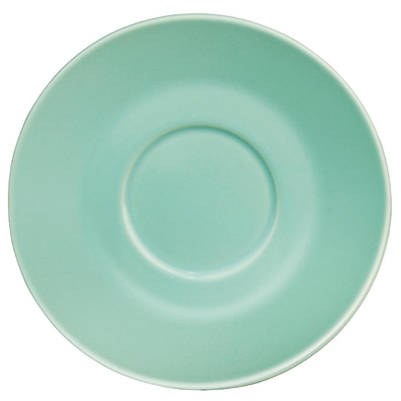 Soucoupe pour tasses 228ml et 340ml Olympia verte (Lot de 12) GL464 Olympia Cafe Soucoupe pour tasses 228ml et 340ml Olympia verte (Lot de 12) GL464 Olympia Cafe