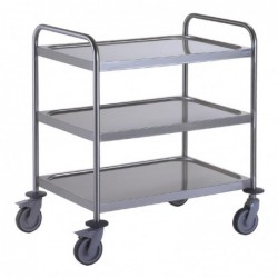 Chariot de service 3 plateaux Tournus 800x530mm GL886 Tournus