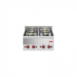 Dessus 4 feux vifs gaz à poser Gastro M 60/60PCG GL901 Gastro M