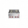 Dessus 4 feux vifs gaz à poser Gastro M 60/60PCG GL901 Gastro M