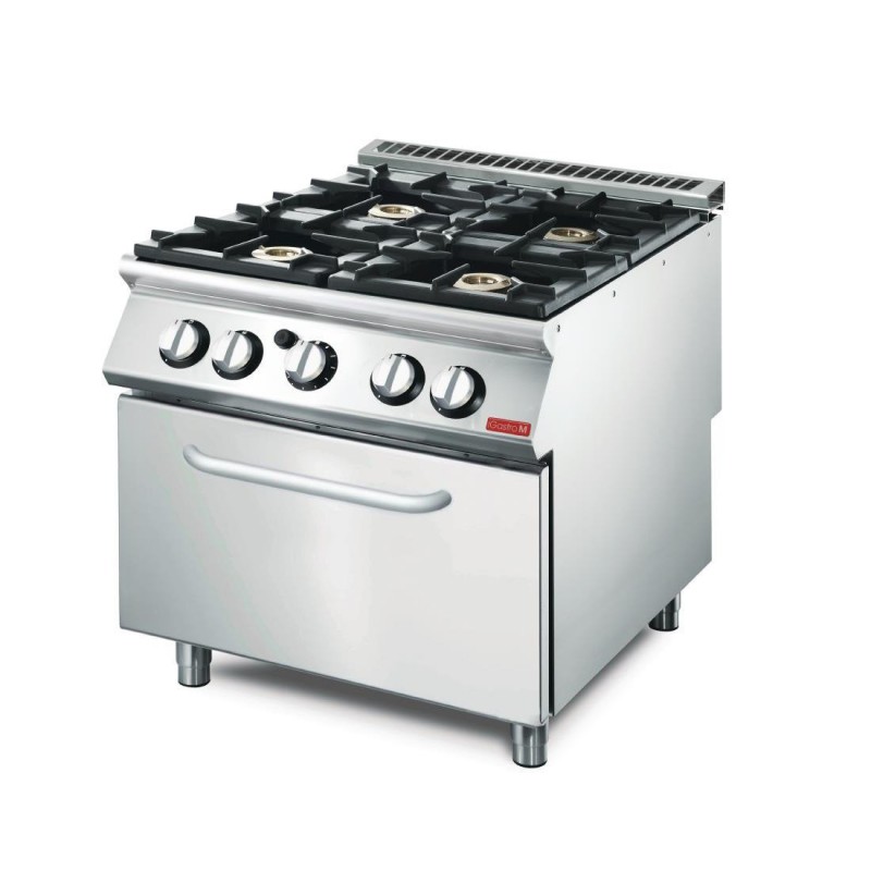 Fourneau gaz sur four à gaz Gastro M 70/80 CFGB GL928 Gastro M Fourneau gaz sur four à gaz Gastro M 70/80 CFGB GL928 Gastro M