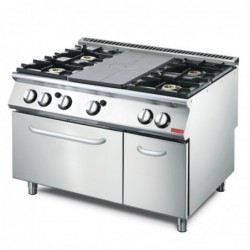 Plaque coup de feu avec 4 feux vifs Gastro M four gaz placard 70/120 TPPCFG2 GL936 Gastro M