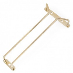 Support verres à pied en acier poli à l'or 255mm GM203 Beaumont