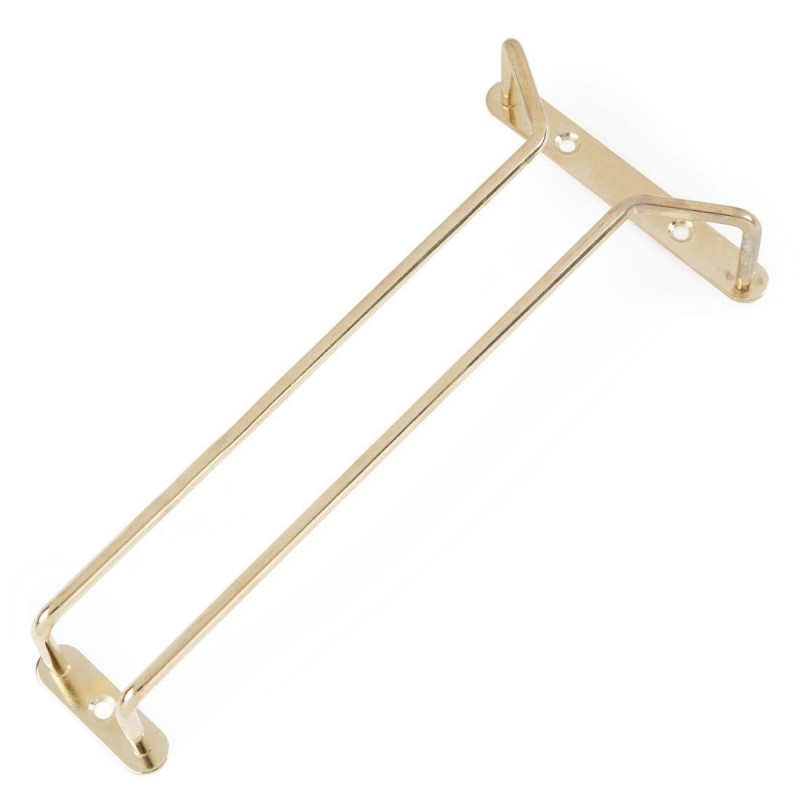 Support verres à pied en acier poli à l'or 255mm GM203 Beaumont Support verres à pied en acier poli à l'or 255mm GM203 Beaumont