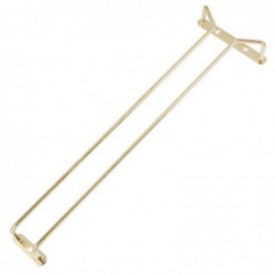 Support verres à pied en acier poli à l'or 406mm GM204 Beaumont