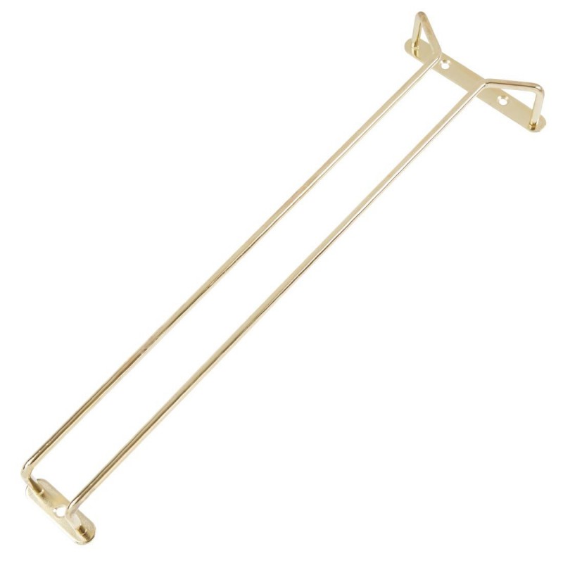 Support verres à pied en acier poli à l'or 406mm GM204 Beaumont Support verres à pied en acier poli à l'or 406mm GM204 Beaumont