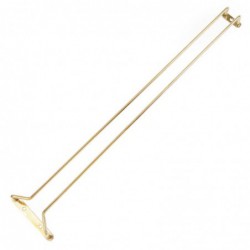Support verres à pied en acier poli à l'or 609mm GM205 Beaumont