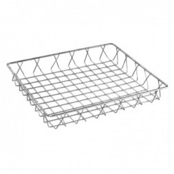 Panier de présentation inox Olympia 350 x 300 x 50mm GM221 Olympia