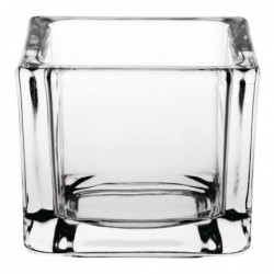 Photophore carré en verre transparent Olympia lot de 6 GM224 Olympia
