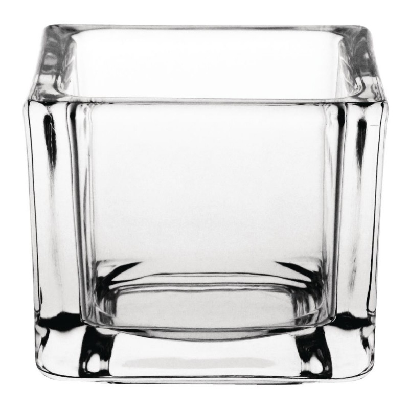 Photophore carré en verre transparent Olympia lot de 6 GM224 Olympia Photophore carré en verre transparent Olympia lot de 6 GM224 Olympia