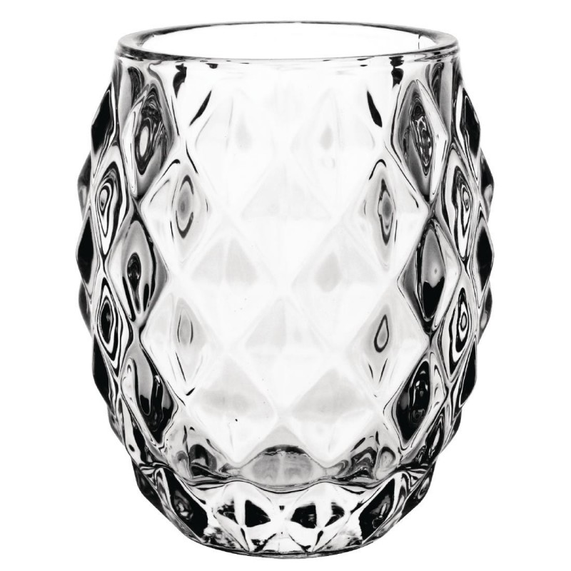 Photophore en verre transparent diamant Olympia 75mm (Lot de 6) GM227 Olympia Photophore en verre transparent diamant Olympia 75mm (Lot de 6) GM227 Olympia