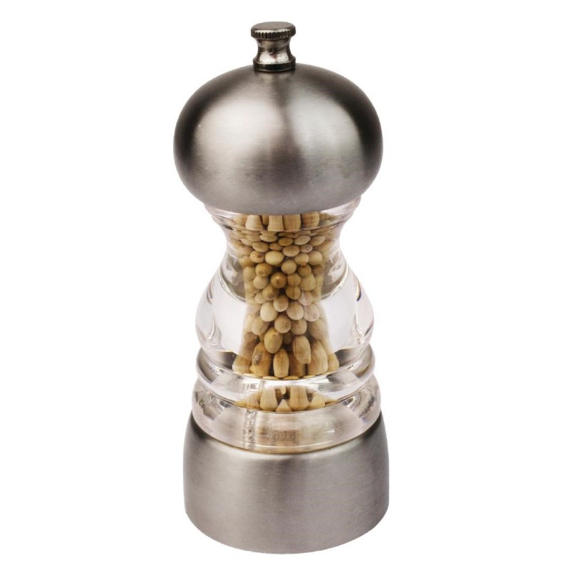Moulin à sel et poivre en inox Olympia 135x55mm GM233 Olympia