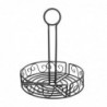 Porte condiments métallique noir Olympia GM245 Olympia