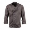 Veste de cuisine mixte légère à fermeture éclair Hartford Chef Works Urban gris graphite M BB263-M Chef Works Urban