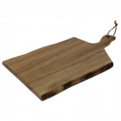 Petite planche en acacia bords ondulés Olympia 305x215x15mm manche 75mm GM263 Olympia