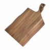 Grande planche en acacia bords ondulés Olympia 355x250x15mm manche 85mm GM264 Olympia