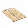 Plaque porte-menu effet bois clair Olympia A4 GM300 Olympia