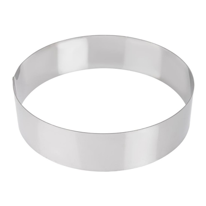 Cercle à mousse inox De Buyer 240 x 60mm GM374 De Buyer Cercle à mousse inox De Buyer 240 x 60mm GM374 De Buyer
