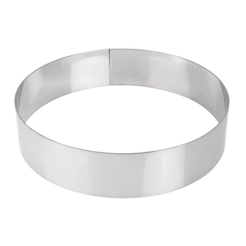 Cercle à mousse inox De Buyer 200 x 45mm GM376 De Buyer Cercle à mousse inox De Buyer 200 x 45mm GM376 De Buyer
