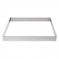 Cercle à tarte carré inox De Buyer 200 x 20mm GM387 De Buyer