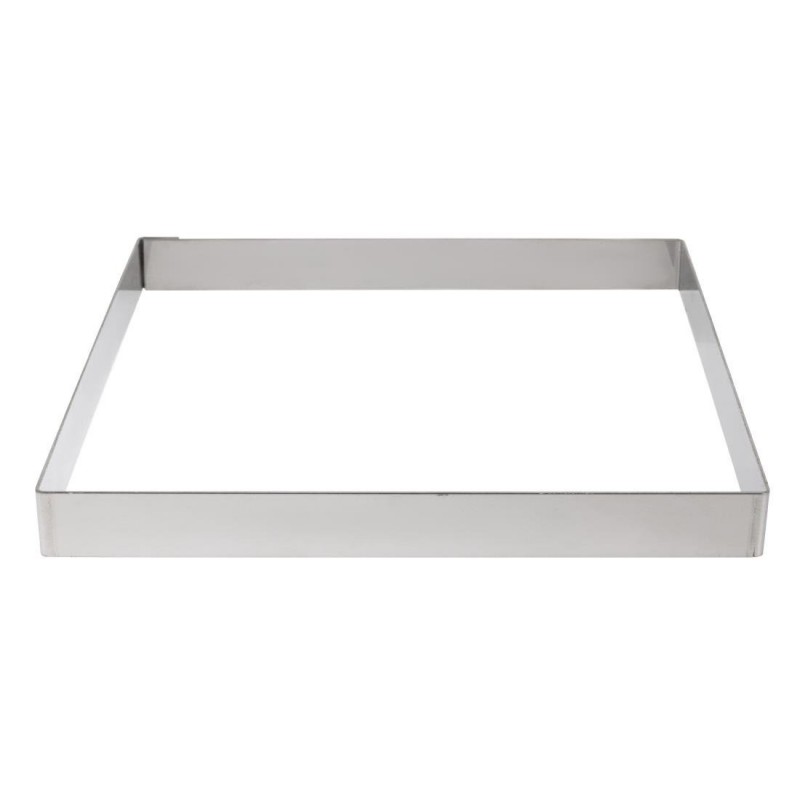 Cercle à tarte carré inox De Buyer 200 x 20mm GM387 De Buyer Cercle à tarte carré inox De Buyer 200 x 20mm GM387 De Buyer