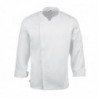 Veste de cuisine mixte légère à fermeture éclair Hartford Chef Works Urban blanche L BB264-L Chef Works Urban