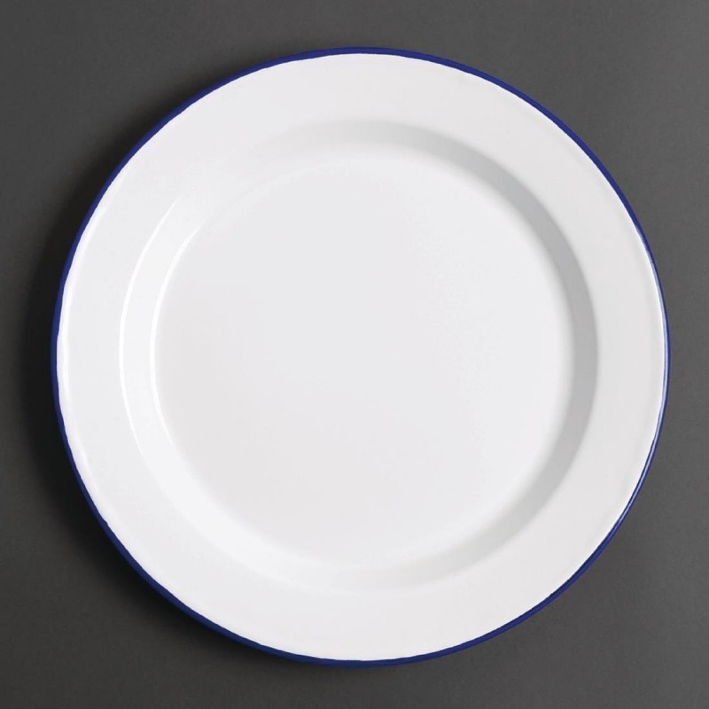 Assiette plate en acier émaillé Olympia 245mm lot de 6 GM512 Olympia Assiette plate en acier émaillé Olympia 245mm lot de 6 GM512 Olympia