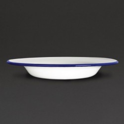 Assiette creuse en acier émaillé Olympia 245mm lot de 6 GM513 Olympia