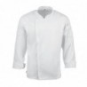 Veste de cuisine mixte légère à fermeture éclair Hartford Chef Works Urban blanche XL BB264-XL Chef Works Urban