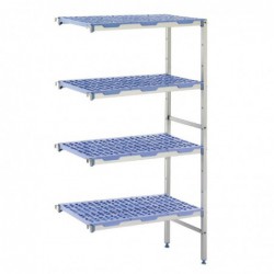 Rayonnage modulaire en angle 4 niveaux Tournus 400 x 849mm GM607 Tournus