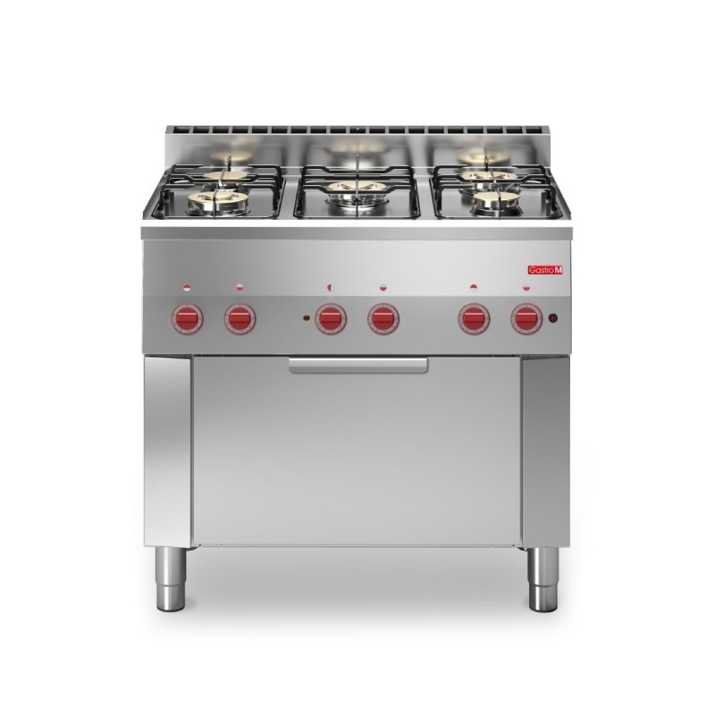 Fourneau gaz sur four à convection GN1/1 Gastro M 600 60/90CFGE GN014 Gastro M Fourneau gaz sur four à convection GN1/1 Gastro M 600 60/90CFGE GN014 Gastro M