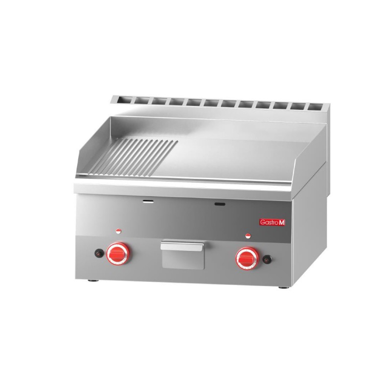 Plancha gaz plaque 2/3 lisse 1/3 rainurée 60/60 FTRG Gastro M 600 GN025 Gastro M Plancha gaz plaque 2/3 lisse 1/3 rainurée 60/60 FTRG Gastro M 600 GN025 Gastro M