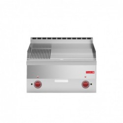 Plancha électrique plaque 2/3 lisse 1/3 rainurée Gastro M 600 GN027 Gastro M