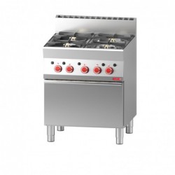 Fourneau 4 feux sur four gaz Gastro M 650 65/70CFG GN047 Gastro M