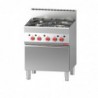 Fourneau 4 feux sur four gaz Gastro M 650 65/70CFG GN047 Gastro M